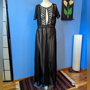 Xhilaration Crochet Dress over lay